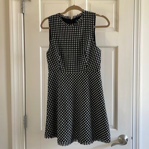 Black and White Mini Dress